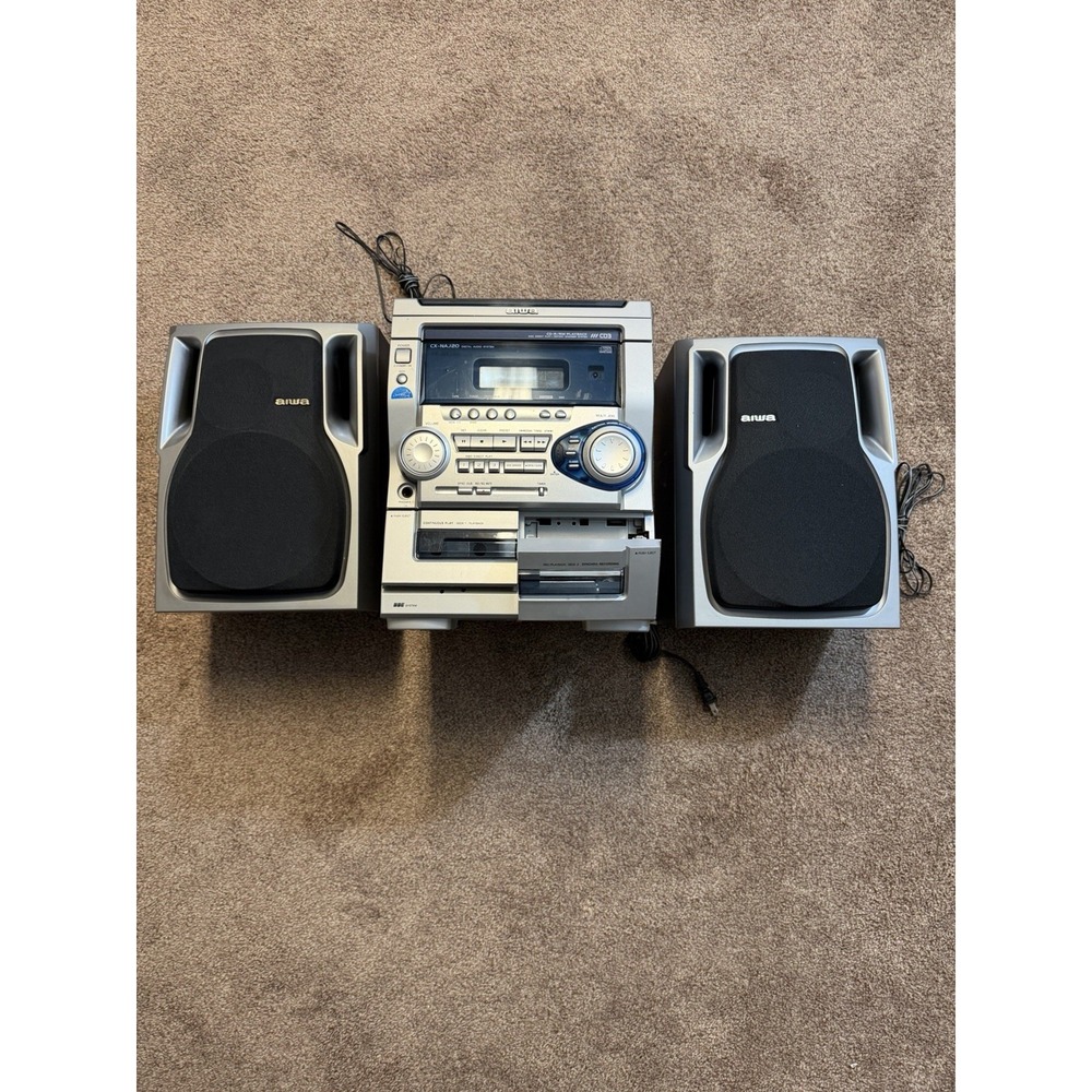 Aiwa CX-NAJ50U CD Cassette Audio System READ!